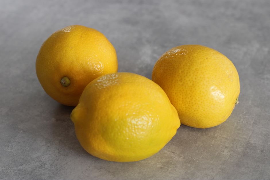 Fresh lemons for a classic lemon and sugar pancake topping