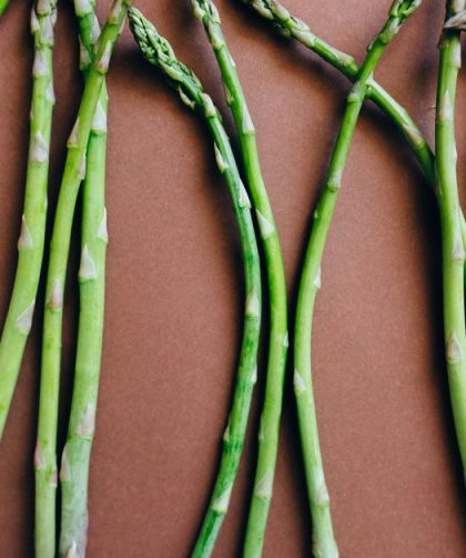 Grilled Asparagus with Soft Eggs and Parmesan